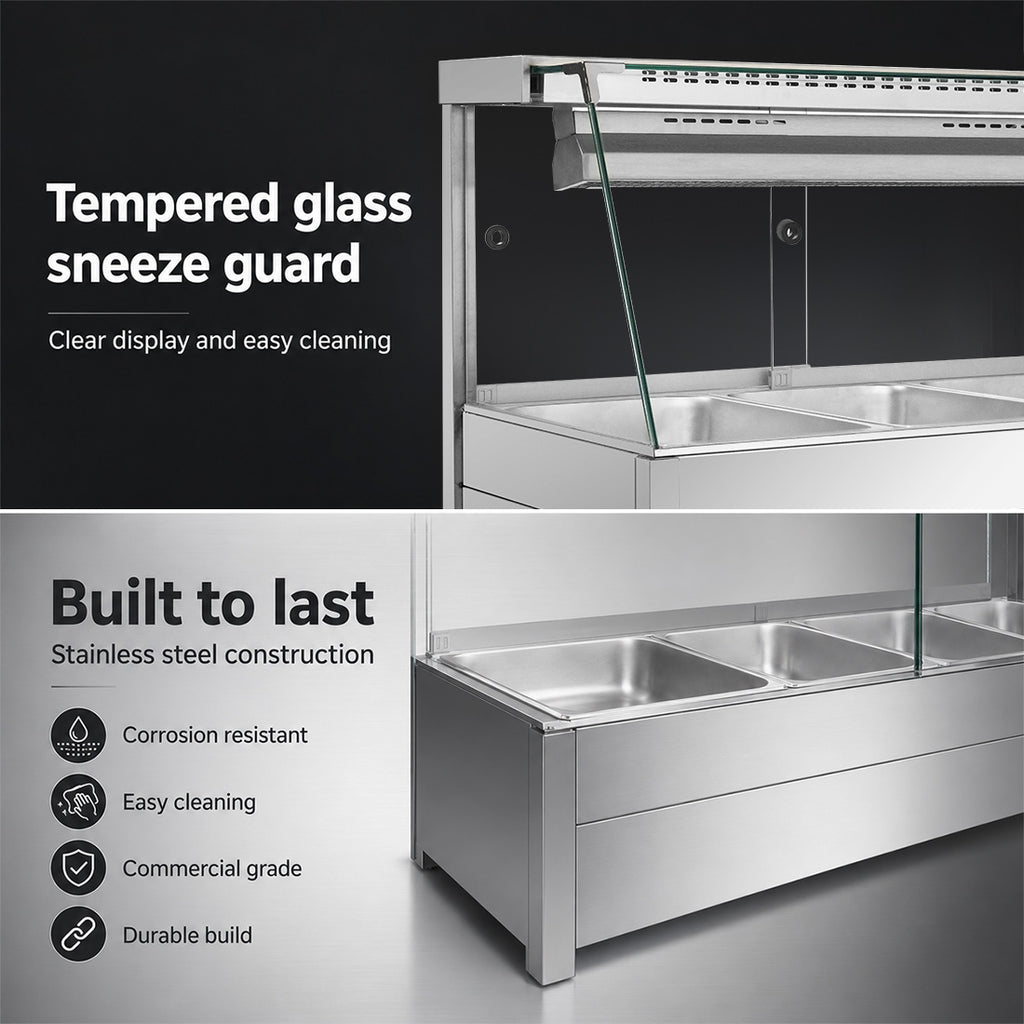Bonvue Angled Countertop Wet and Dry Bain Marie BM11TC