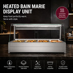 Bonvue Angled Countertop Wet and Dry Bain Marie BM17TC