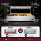 Bonvue Angled Countertop Wet and Dry Bain Marie BM17TC