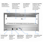 Bonvue Square Countertop Wet and Dry Bain Marie - BM14SC