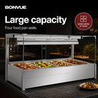 Bonvue Square Countertop Wet and Dry Bain Marie - BM14SC