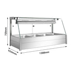 Bonvue Angled Countertop Wet and Dry Bain Marie BM14TC