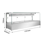 Bonvue Square Countertop Wet and Dry Bain Marie - BM17SC