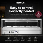 Bonvue Square Countertop Wet and Dry Bain Marie - BM17SC
