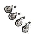 Modular System Castor Set for Economic Stainless Steel Benches - CASTOR-D41