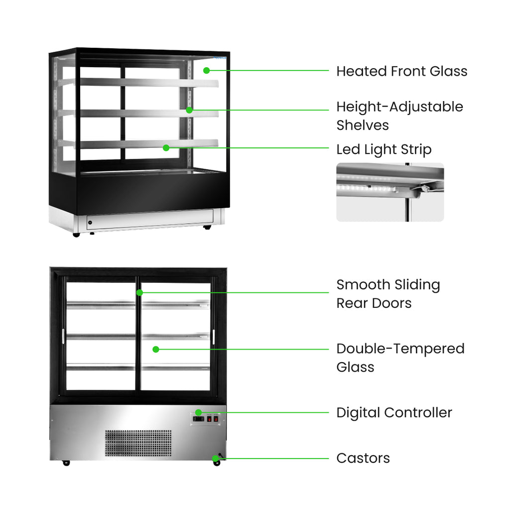 Bonvue Elite Cold Displays with 3 shelves - CL1200-3S 