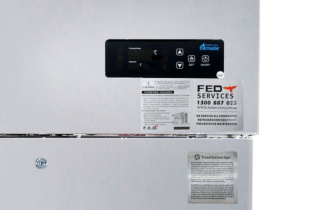Thermaster Three Door SS Upright Storage Freezer - SUF1500