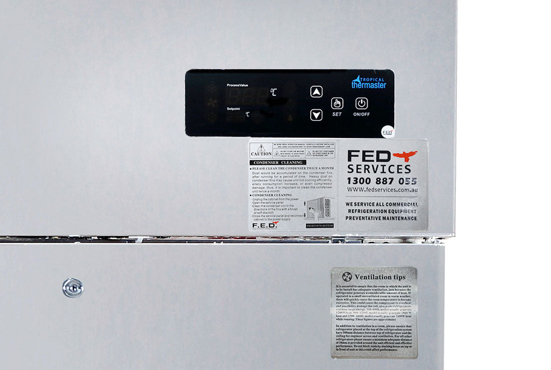 Thermaster Three Door SS Upright Storage Freezer - SUF1500