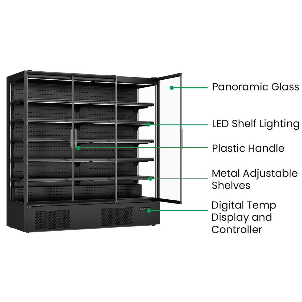 Thermaster Supermarket Panorama 3 Door Chiller Display - DC-187B