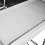 Double Left Sink Bench with Pot Undershelf DSB7-1500L/A