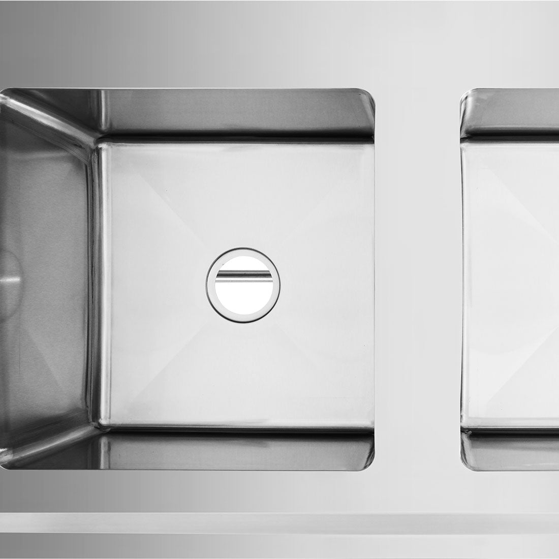 Left Inlet Double Sink Dishwasher Bench DSBD7-1800L/A