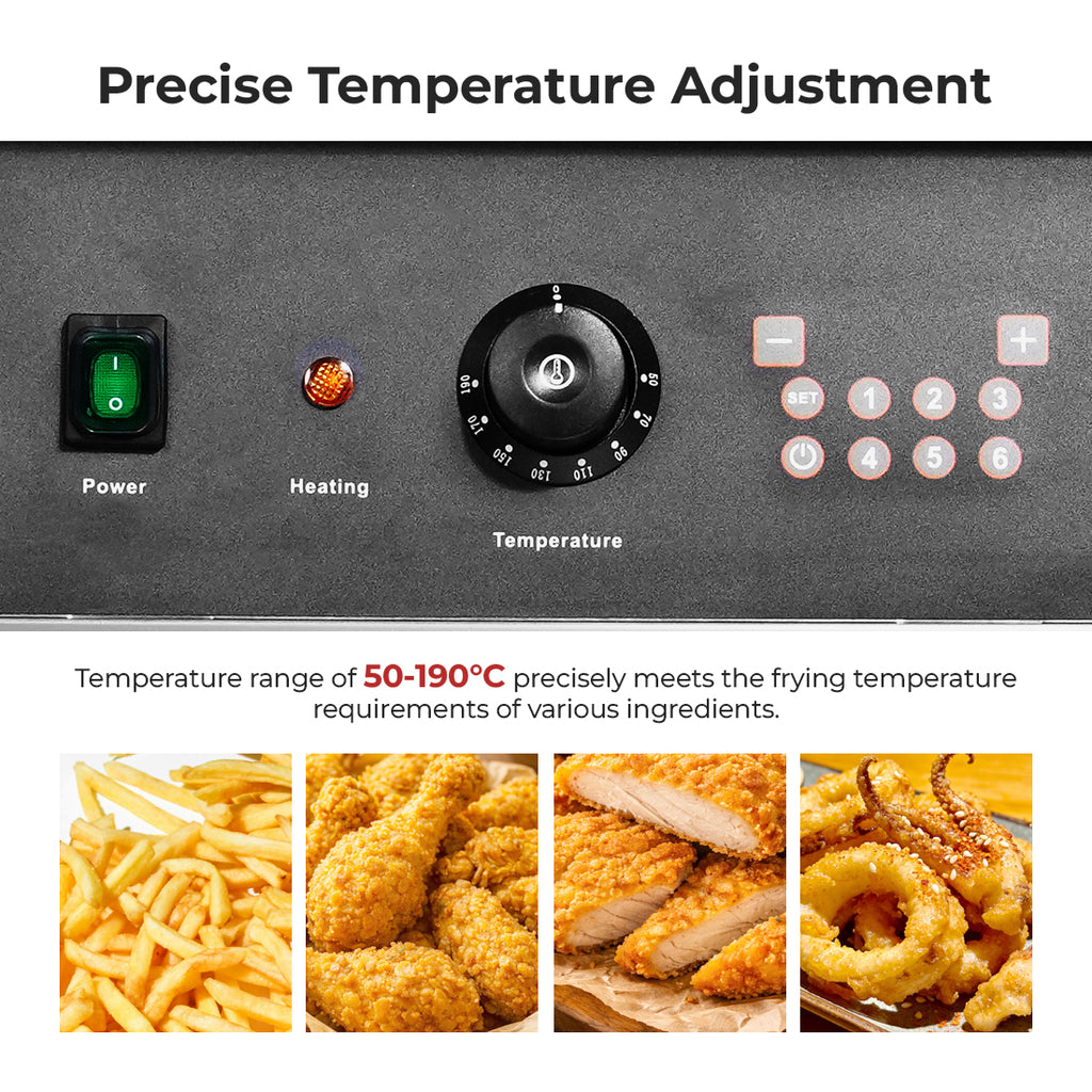 Brenner 28L Oil Capacity Electric Fryer - EF-28LE