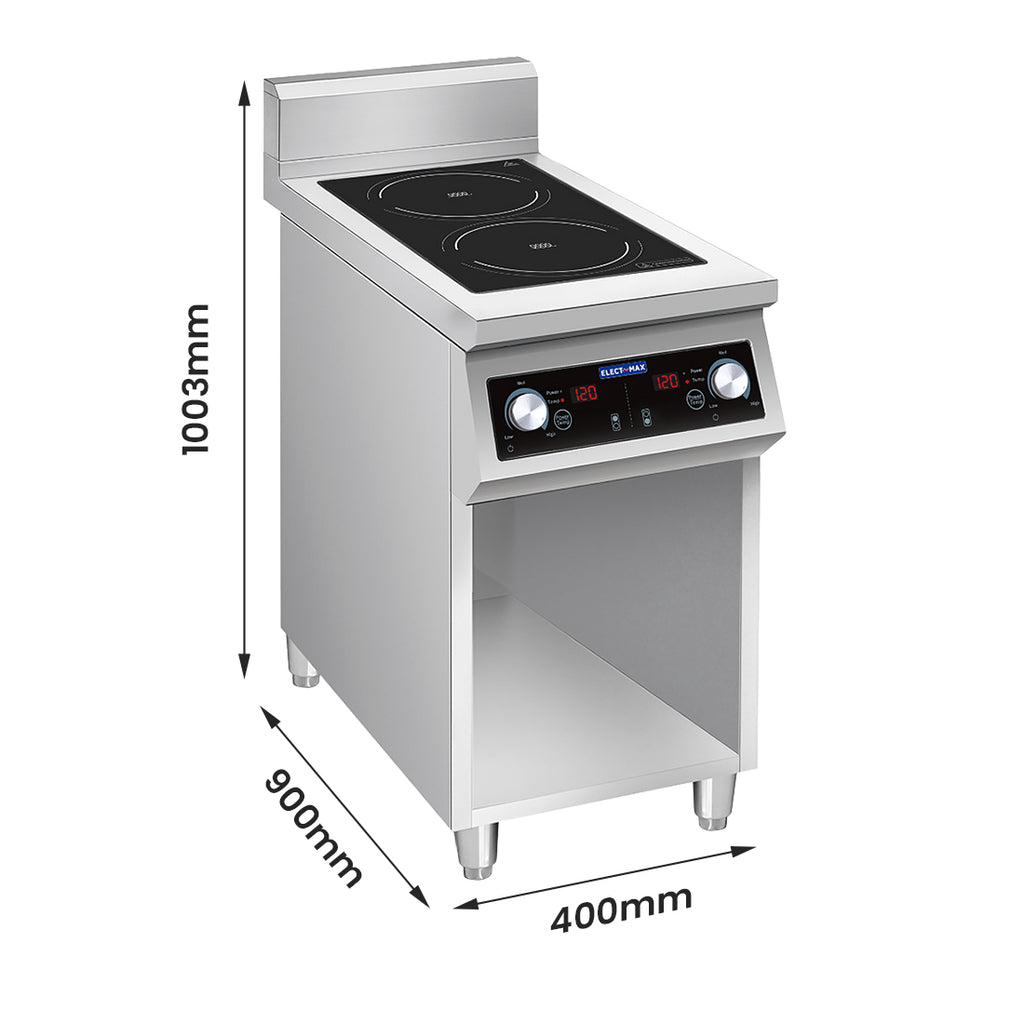 ElectMax 900 Series Induction 2 Burner Cooker with Splashback EIC9-400P