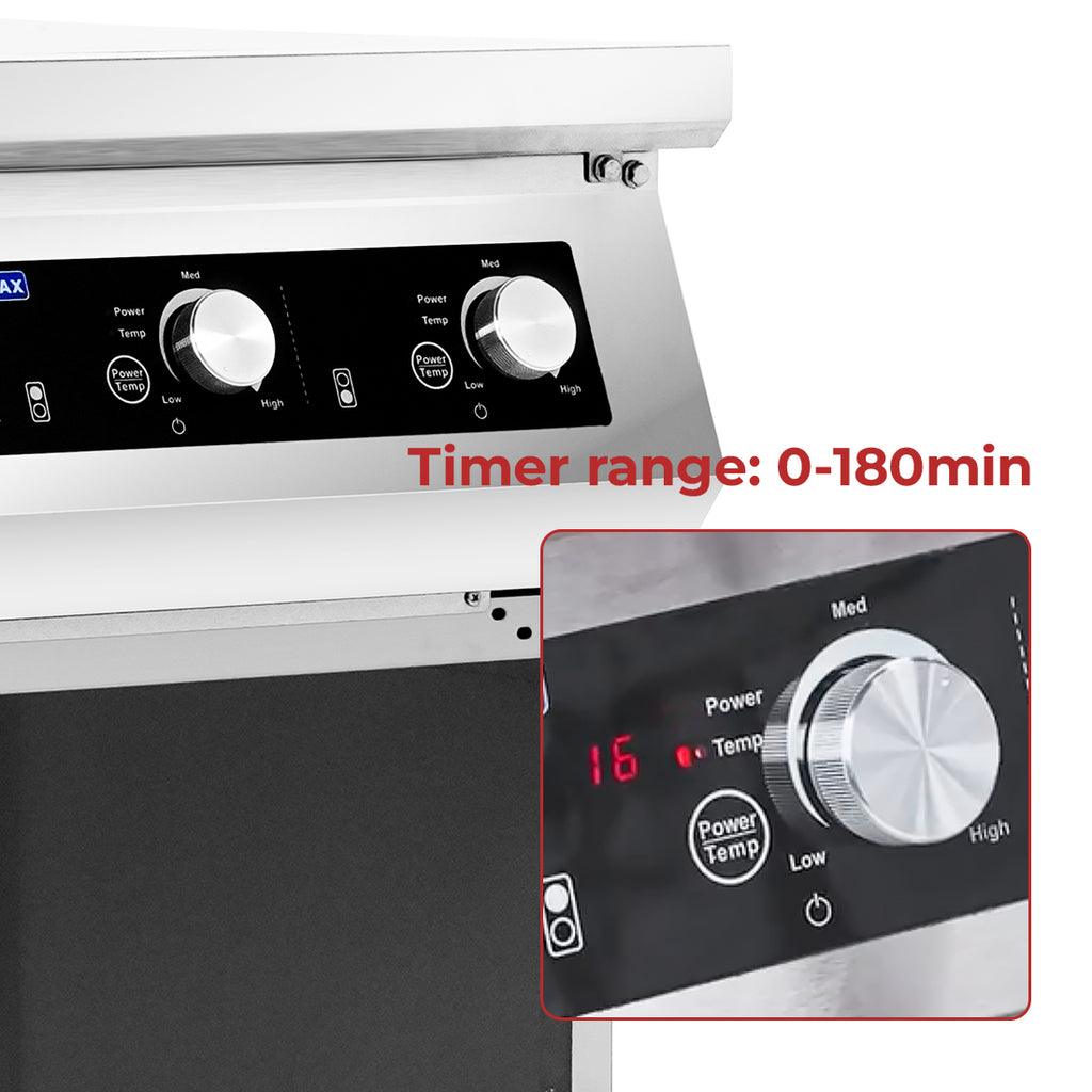 ElectMax 900 Series Induction 2 Burner Cooker with Splashback EIC9-400P