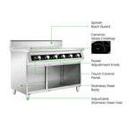 Electmax 700 Series Induction 6-Burner Cooker with Splashback - EIC7-1200P