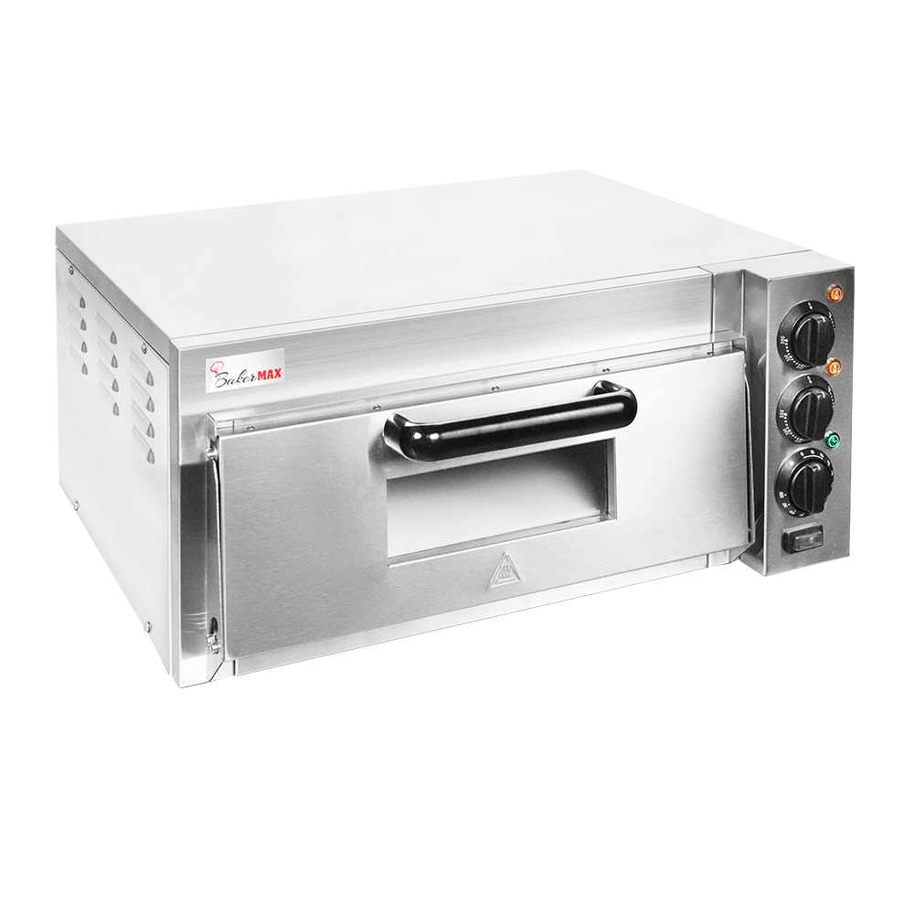 BakerMax Compact Countertop Single Deck Electric Pizza Oven - EP-1T