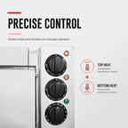 BakerMax Compact Countertop Single Deck Electric Pizza Oven - EP-1T