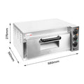 BakerMax Compact Countertop Single Deck Electric Pizza Oven - EP-1T
