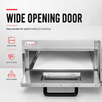 BakerMax Compact Countertop Single Deck Electric Pizza Oven - EP-1T