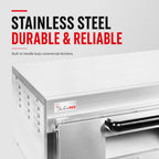 BakerMax Compact Countertop Single Deck Electric Pizza Oven - EP-1T