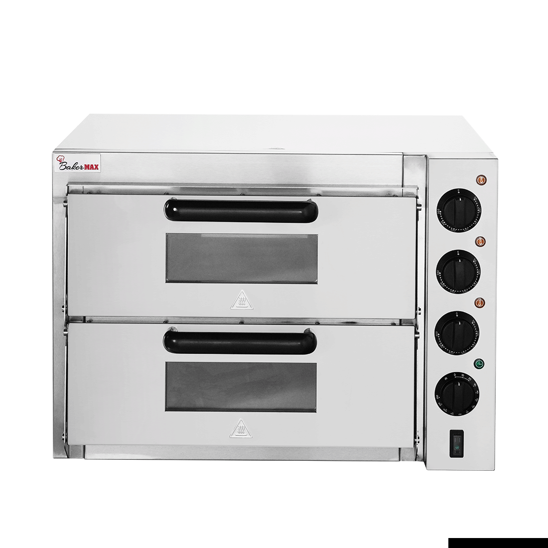 BakerMax Compact Countertop Double Deck Electric Pizza Oven - EP-2T