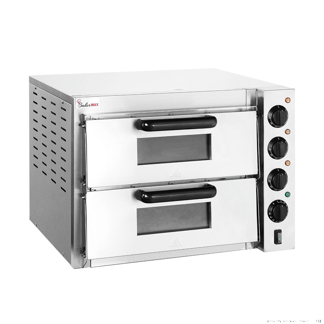 BakerMax Compact Countertop Double Deck Electric Pizza Oven - EP-2T