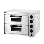 BakerMax Compact Countertop Double Deck Electric Pizza Oven EP-2T/15