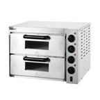 BakerMax Compact Countertop Double Deck Electric Pizza Oven - EP-2T