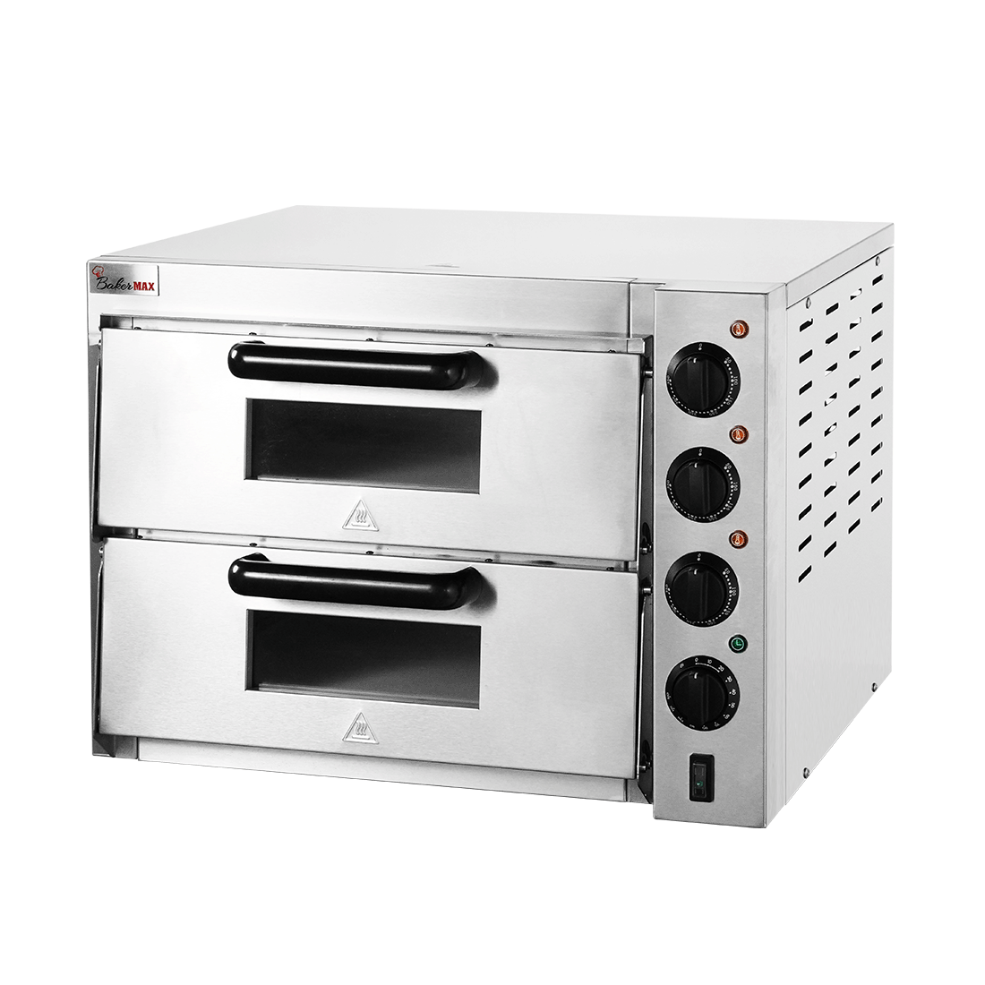 BakerMax Compact Countertop Double Deck Electric Pizza Oven EP-2T/15