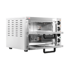 BakerMax Compact Countertop Double Deck Electric Pizza Oven - EP-2T
