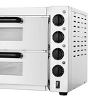 BakerMax Compact Countertop Double Deck Electric Pizza Oven EP-2T/15