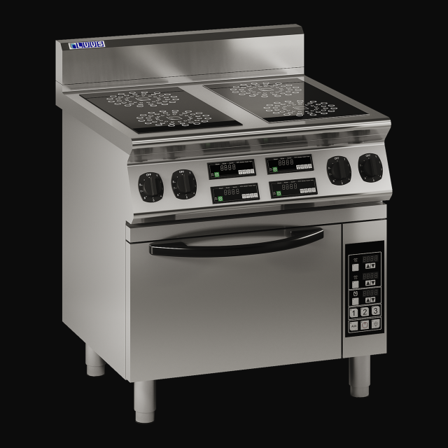 Luus 4 Zone Induction Cooktop with Oven - ER7-4B