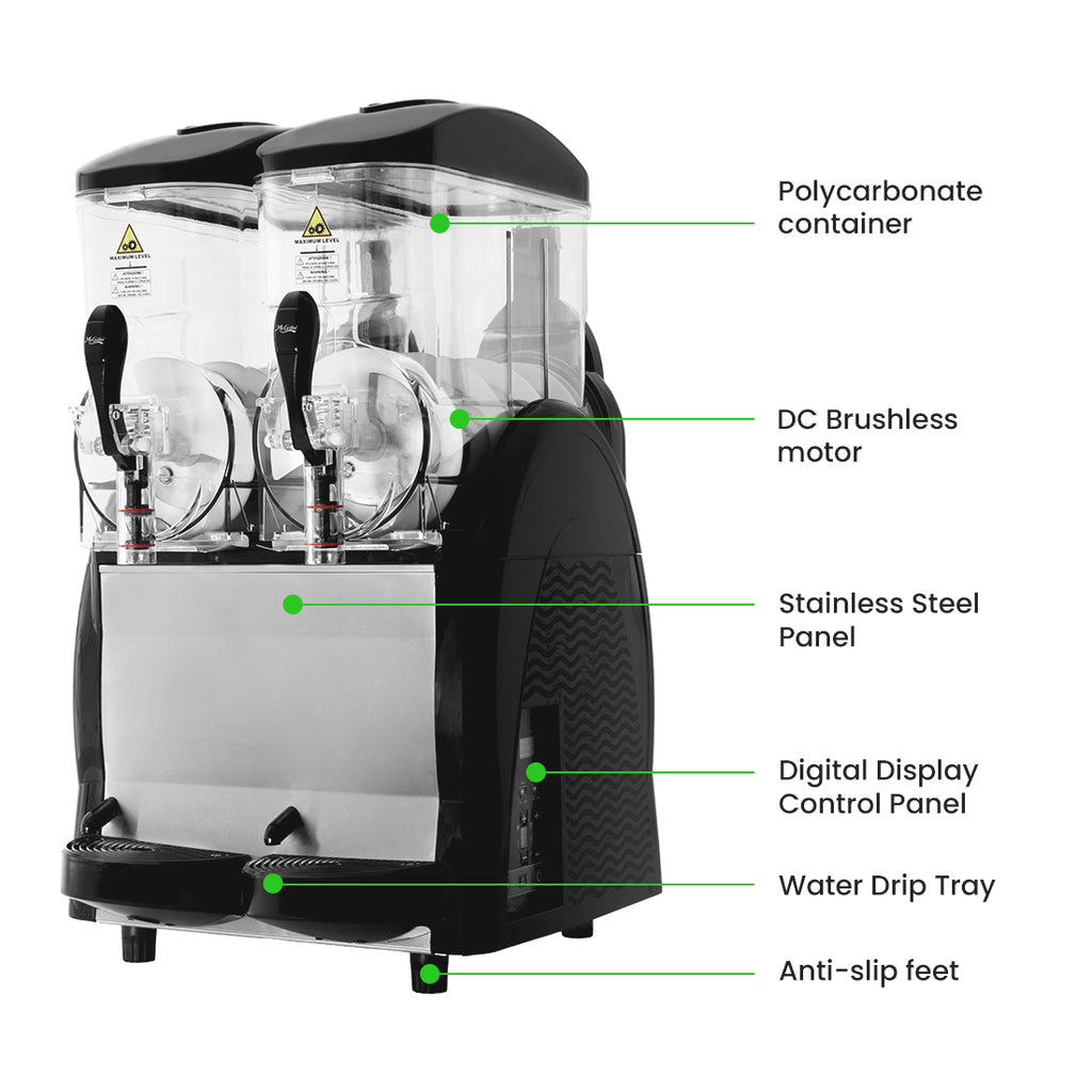 Benchstar Double 12 Litre Granita & Slushy Machine - FABIGANI-2S