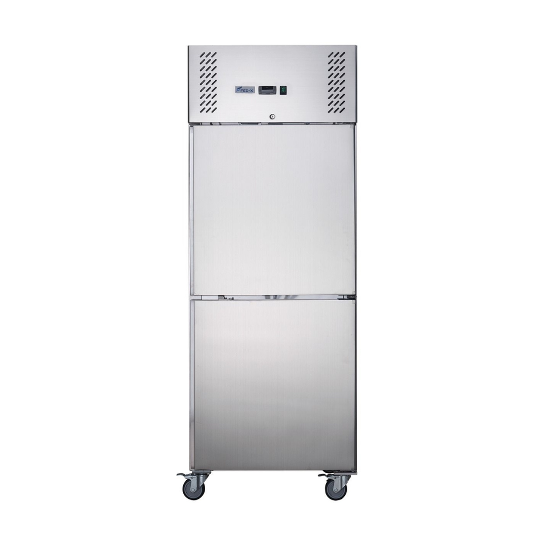 FED-X S/S Two half Door Upright Freezer - XURF600S1V