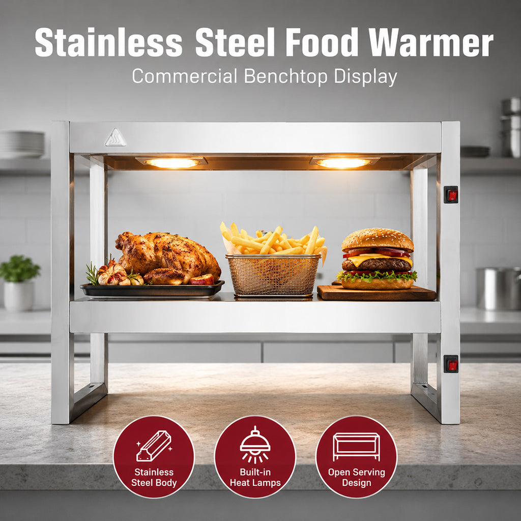 Benchstar Commercial Food Warmer with 4 Lamps âÂ FW4L-092