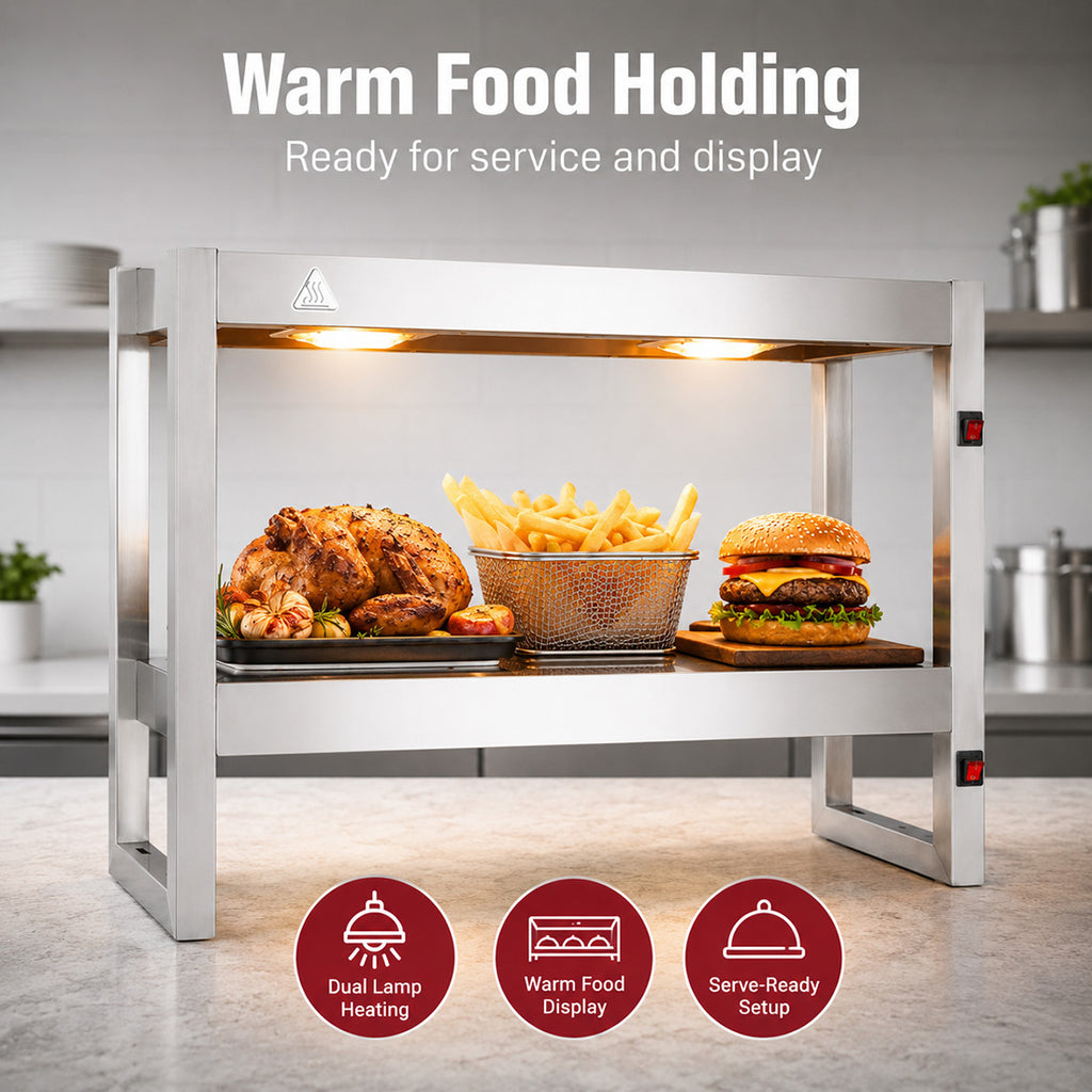 Benchstar Commercial Food Warmer with 4 Lamps âÂ FW4L-092