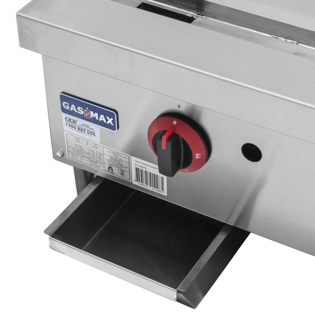 Gasmax Three burner LPG Griddle Top - GG-36LPG