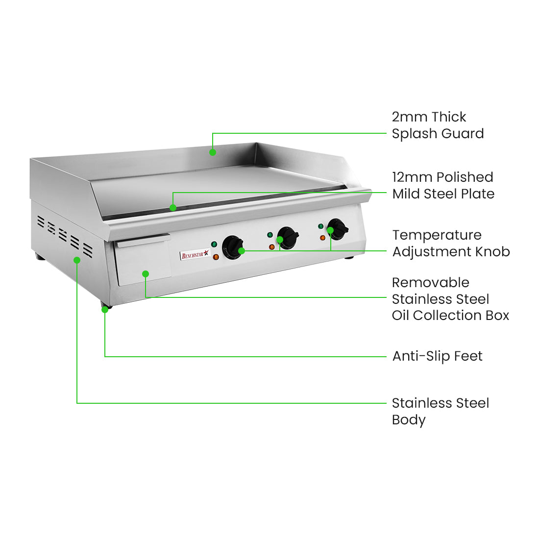 Benchstar MAX~ELECTRIC Griddle - GH-760E