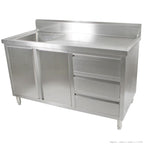 Modular System Cabinet With Left Sink - SC-7-1800L-H
