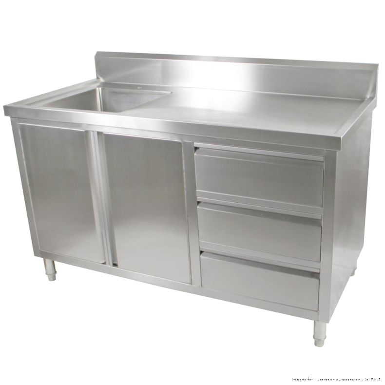 Modular System Cabinet With Left Sink - SC-7-1800L-H