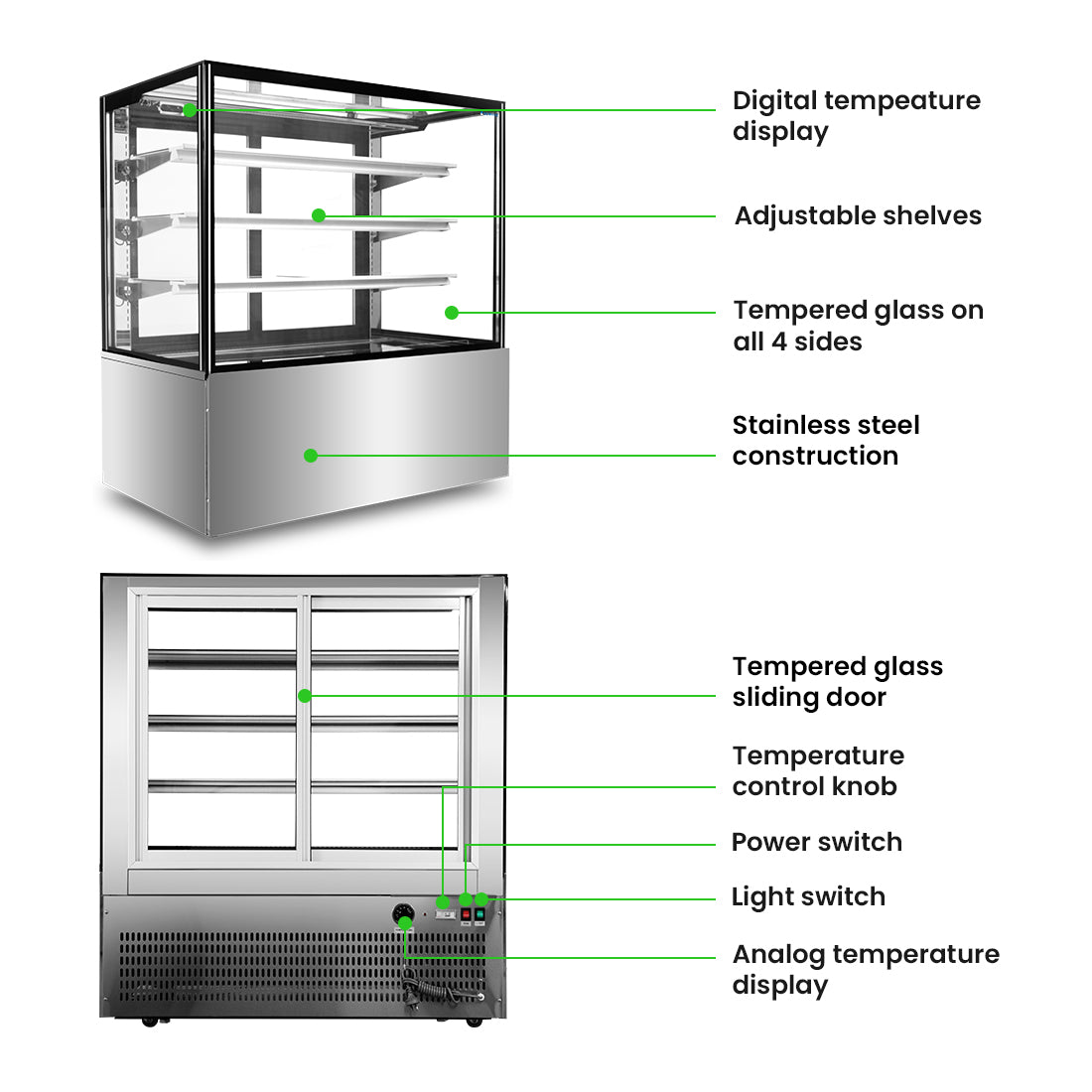 Bonvue Heated Display Cabinet - H-SF840V