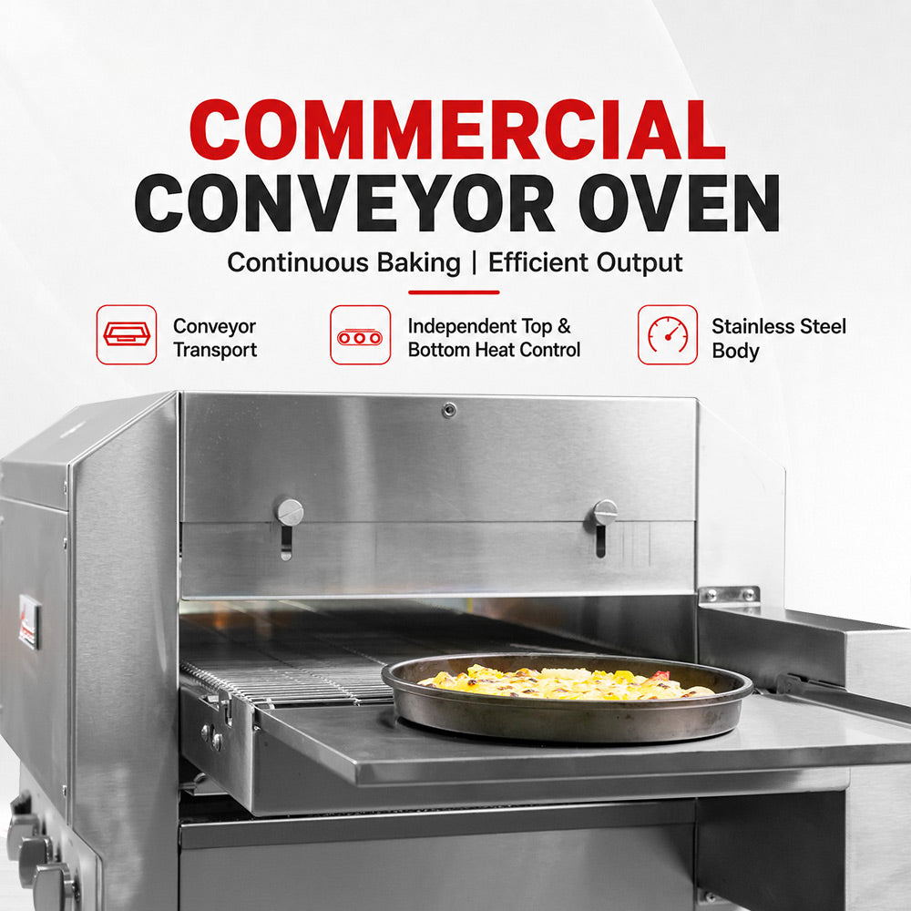 BakerMax Electric Conveyor Pizza Ovens - HX-14EP