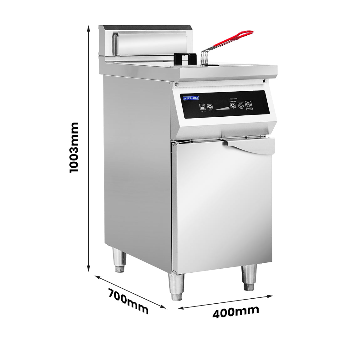 Electmax 700 Series Induction Single Fryer with Splashback - IFS7-30L