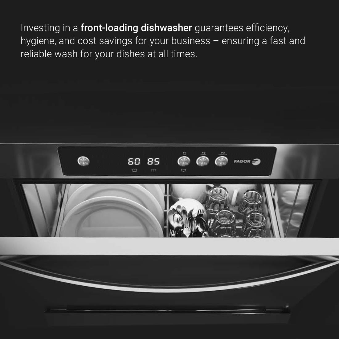 Fagor iNova Concept Front Loading Dishwasher - WUC-502TBD