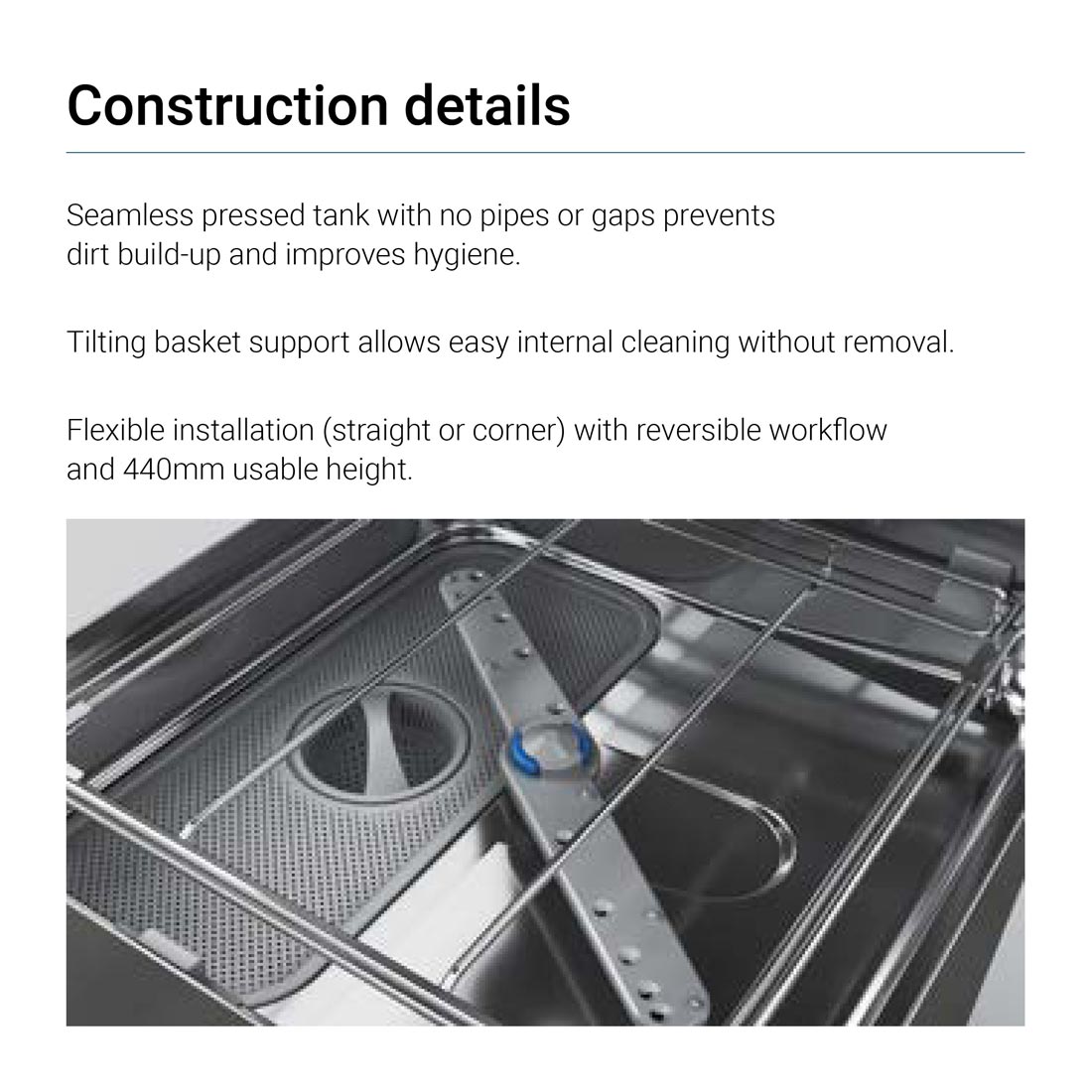 Fagor iNova Concept Pass-Through Dishwasher - WHC-502TBD
