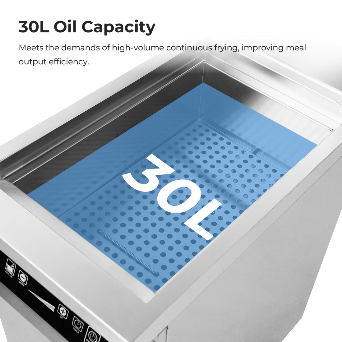 Electmax 700 Series Induction Single Fryer with Splashback - IFS7-30L
