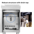 Electmax 700 Series Induction Single Fryer with Splashback - IFS7-30L