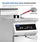 Electmax 700 Series Induction Single Fryer with Splashback - IFS7-30L
