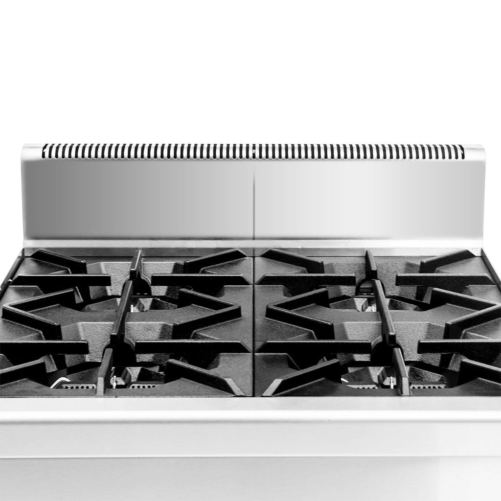 Gasmax Benchtop Natural Gas 4 Burner Cooktop w/ Splashback - JUS-TR-4B