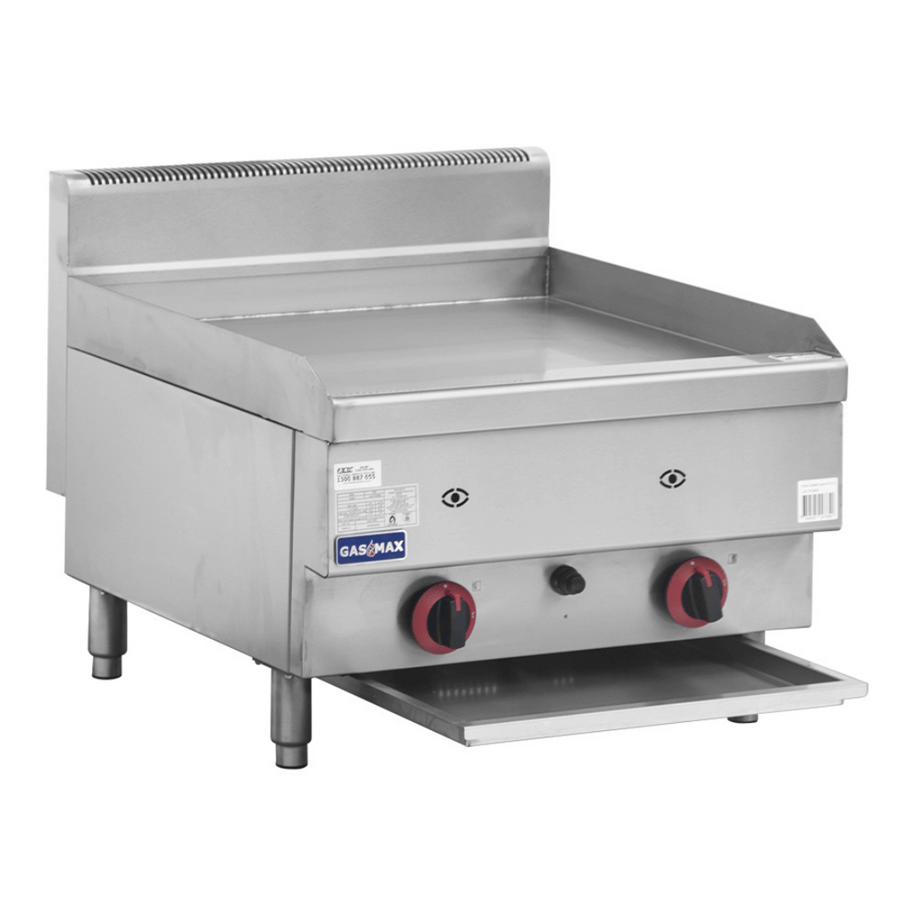 GASMAX Benchtop 2 Bunner Griddle 600mm - JUS-TRG60ELPG